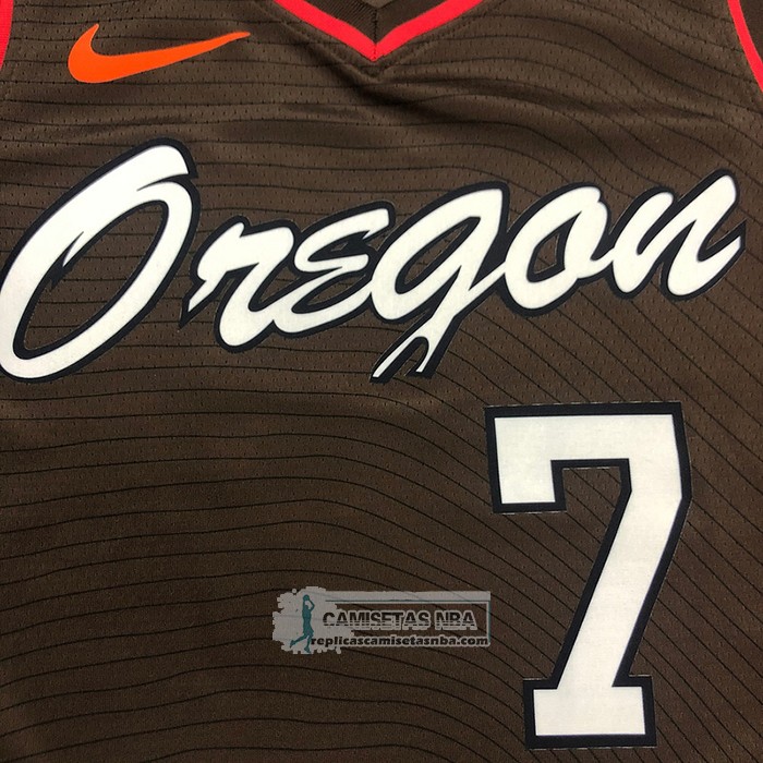 Camiseta Portland Trail Blazers Brandon Roy NO 7 Ciudad 2020-21 Marron